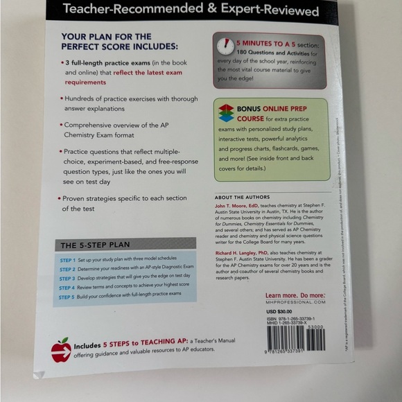 McGraw Hill AP Chemistry 2024 Study Guide test preparation for exam - Picture 2 of 7